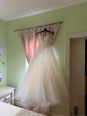 Stella York Limited Edition Lace Peekaboo Wedding Gown and Cathedral Veil